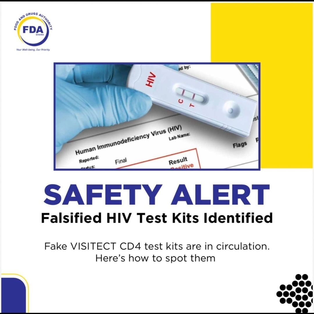 Counterfeit self-testing HIV kits could produce false negative results - Health experts